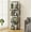 Black, variant on 4 Tier Rotating Bookshelf Tower, Revolving 360° Spinning Bookcase, Hexagonal Corner Book Shelf Storage Carousel, Vertical Rotate Turning Organizer Book Shelves for Living Room Office Bedroom