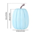 thumbnail image 4 of 8 Inch Large Artificial Pumpkins Decor Foam Decorative Pumpkins for Halloween Autumn Harvest Home Decorations, 4 of 7