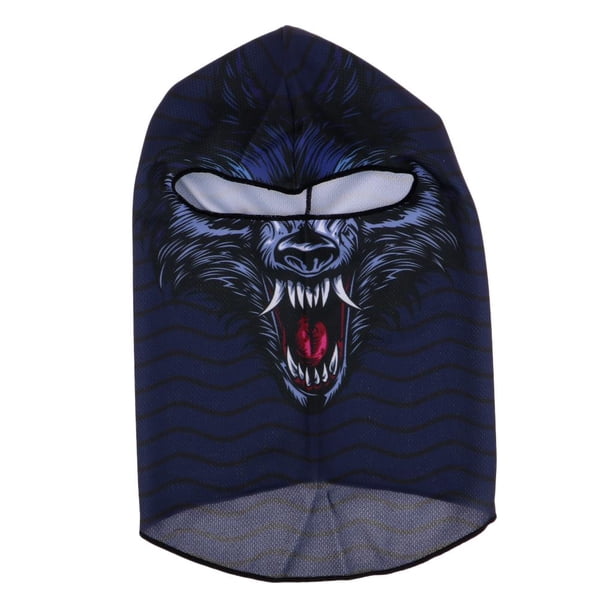 Máscara facial de pasamontañas con animales 3D, deportes al aire libre transpirables, motocicleta, ciclismo, snowboard, , esquí, cuello, calentado segundo Baoblaze Cycling Face Sun Mask