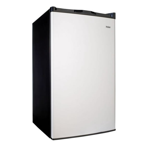 Haier 4.5 Cu Ft Single Door Mini Fridge HC46SF10SV, Virtual Steel