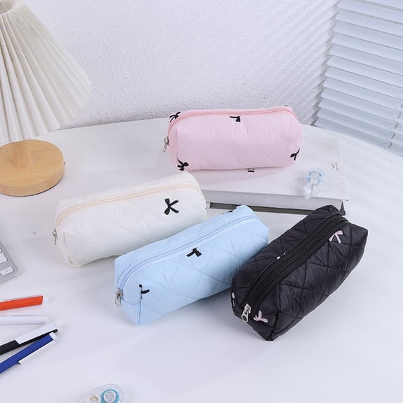 Under $1 Pencil Pouch, Colorful Cloth Makeup Brush Bag, Portable Travel Organizer for College Home Office by PALIFEUR