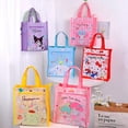 thumbnail image 2 of Bolso de compras de lona de dibujos animados Kawaii Sanrios, bolso de hombro de lona femenino, bolso de compras de comestibles, paquete de libros para estudiantes, regalo para niños, nuevo, 2 of 4