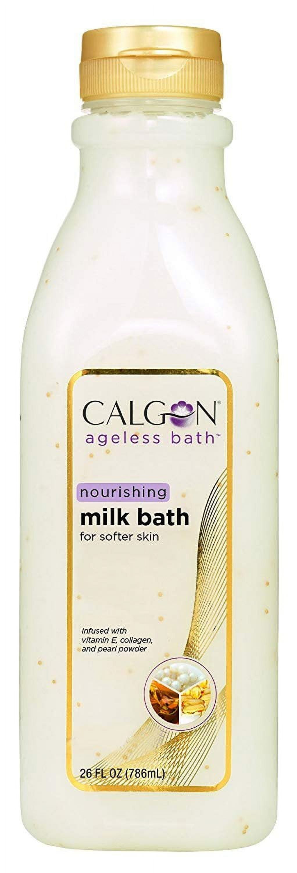 6 Pack Calgon Ageless Bath Nourishing Milk Bath for Soften Skin 26 oz