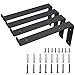 thumbnail image 3 of Rustic Shelf Brackets 12 Inches - Shelving Brackets with Mounting Hardware - Heavy Duty Shelf Brackets 12 Inch Shelf Bracket - Ideal Brackets for Your Open Shelving Project, 3 of 4