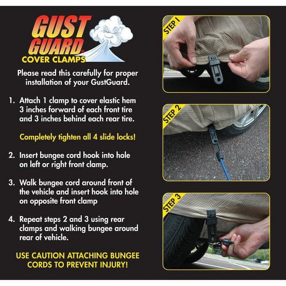 Budge Gust Guard Retail Kit, Increased Security For Vehicle Covers