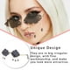 thumbnail image 5 of Jumpingount Gafas de sol con diseño único y elegante para mujer, gafas para exteriores para mujer Cuidado del cabello Gris, 5 of 6