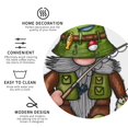 thumbnail image 3 of Fuzoiu Fishing Gnome Print Leather Coasters Set,Drink Coasters Set of 4,for Tabletop Protection, Durable PVC Coasters,Home Décor and Housewarming Gift-Round Shape, 3 of 6