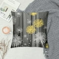 thumbnail image 2 of Nawypu  Yellow White Dandelion Throw Pillow Covers Vintage Flower Gray Wood Board Square Pillow Cases Set of  for Decorative Cushion Bed Couch Sofa Yellow Grey, 2 of 5