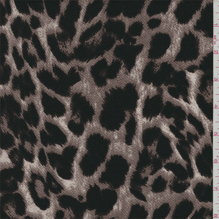 Taupe Leopard Print Liverpool Knit, Fabric By the Yard - Walmart.com