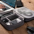 thumbnail image 4 of Storage Case Cable Organizer Charger Bag Travel Gift Craftsmanship Accessories Large Capacity Convenience Hand Bags Gadget Container Black, 4 of 9