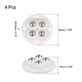 thumbnail image 2 of Unique Bargains Self Adhesive Mini Caster Wheels 360 Rotation Appliances Rollers, White 4 Pack, 2 of 7