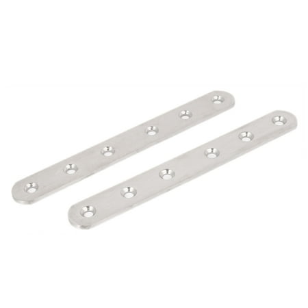 

155mm Length Flat Corner Brace Brackets Mending Repair Fixing Plates Joint 2pcs