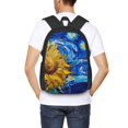 thumbnail image 4 of Balery Whimsical Sunflowers Night Sky Mochila para hombre y mujer - Tela Oxford 600D resistente - Gran capacidad, resistente al agua, ideal para la escuela, viajes y senderismo, 4 of 6
