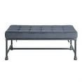 thumbnail image 4 of AC00428 - Bench, Gray Velvet & Sandy Gray Finish - Brantley, 4 of 5