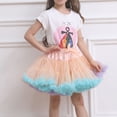 thumbnail image 3 of Tulle Skirt,Girls Ballet Tutu Skirt Layered Net Tulle Party Dress Up Soft Stretchy Waistband Fluffy Dance Skirt for Birthday Princess Pageant,Tutu for Girls,Khaki,4-6 Years, 3 of 3