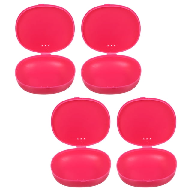 IFANLANDOR 4Ud Estuche Plástico Rosa Para Almacenamiento Seguro De Menstruales En Hogar