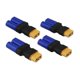thumbnail image 1 of 4pcs Female XT60 to Male EC5 Adapter, Male EC5 to Female XT60 Connector Adapter No Wires RC LiPo Battery Connectors, 1 of 3