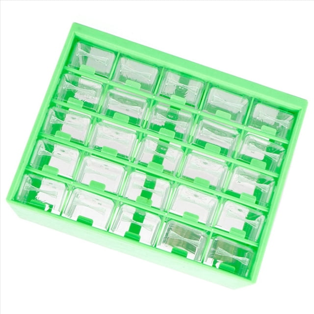 50Pc Combined Transparent Drawer Storage Cabinet Detachable Green Parts Box Hardware Sorting Box