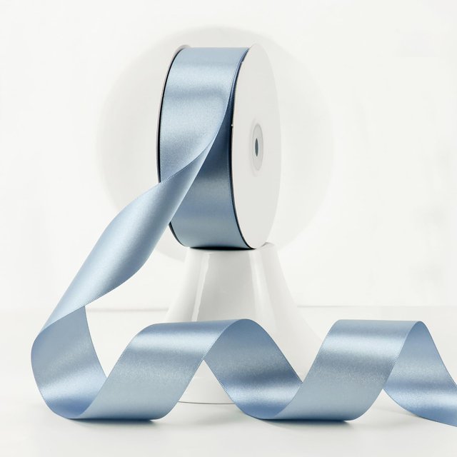Cinta decorativa MEEDEE azul pizarra satinada, 38 mm x 46 m