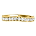 thumbnail image 2 of Mauli Jewels Engagement Rings for Women 0.25 Carat Diamond Curved Wedding Band prong 10K Yellow Gold, 2 of 5