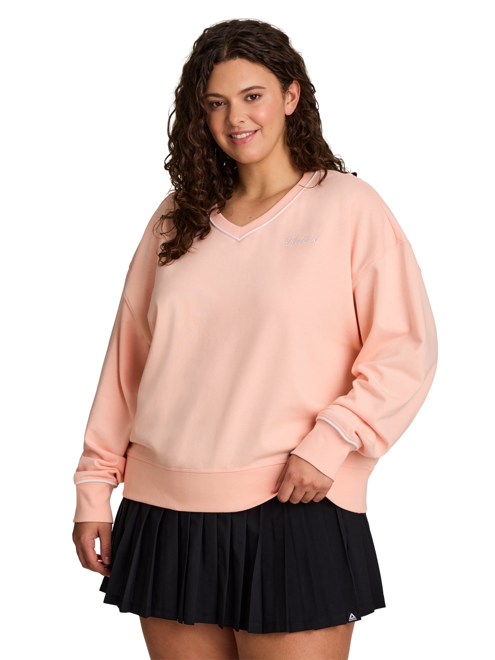 Reebok Courtside Oversize Meet & Greet Crew, Sizes XS-4X