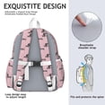 thumbnail image 5 of Cute Cartoon Dachshund Backpack for School,Cute School Bag,Schoolbag with Adjustable Shoulder Straps & Padded Back,13.4"x11"x4.7", 5 of 6