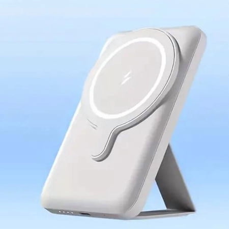 For IPhone 15 14 13 12 Pro Max 5000mAh Magnetic Power Bank Wireless Fast Pro Portable Charger white