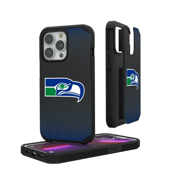 Seattle Seahawks Linen Logo iPhone Rugged Case