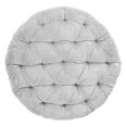 thumbnail image 2 of Sorra Home  Velvet Shimmer Indoor Textured Papasan Cushion (Cushion Only) 44 in x 44 in x 4 in - Sutherland Dove, 2 of 5