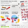 thumbnail image 4 of Arteza Kids Small Stage Clay Kit -Sea Life, 78 Pieces ARTZ4363, 4 of 15