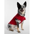 thumbnail image 6 of Kacey Lee Darlin' Ruffled Edge Pet Tee Shirt for Cats and Dogs, Red, Medium, 6 of 9