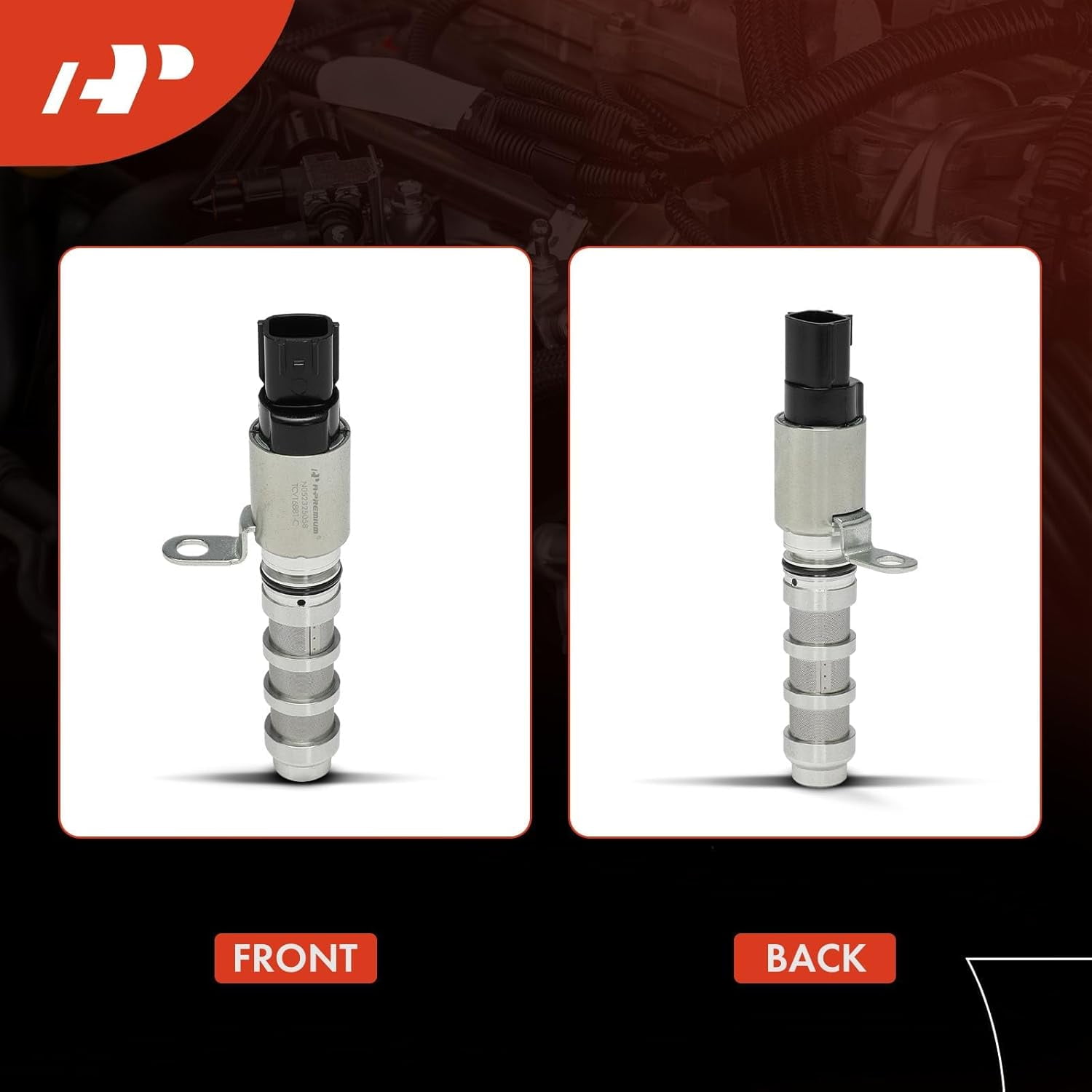 A-Premium Engine Variable Valve Timing (VVT) Solenoid Compatible with Nissan Altima 2007-2013, Rogue 2008-2013, Sentra 2007-2012, Juke 2011-2014, 1.6L 2.5L, Replace# 23796JA00A