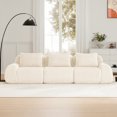 thumbnail image 2 of ZenNook 114" Modern Modular Sectional Sofa for Living Room, Oversized 3 Seater Boneless Couch with Deep Seat, Flannelette Fabric Cloud Couch Sectional, No Assembly Compressed Sofas para Sala, 2 of 8