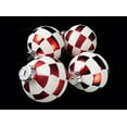 thumbnail image 1 of 4ct Menthe Poivrée Torsadée Incassable Blanc & Rouge Ornements de Noël 3 Pouces, 1 of 3