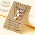 thumbnail image 2 of 4/3/2 x Collares colgantes de corazón hueco para mejores amigos, parejas, familia y mujeres, 2 of 5