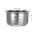 thumbnail image 2 of UPGRATOR Rice Cooker Inner Pot Non-Stick Stainless Steel Inner Cooking Pot For Electric Rice Cooker - 3l Capacity, 2 of 8