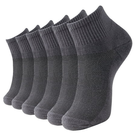 

+MD Premium Unisex Bamboo Ankle Socks 6 Pair