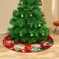 thumbnail image 3 of Buffalo Plaid Christmas Tree Skirt - 48" Velvet Plush Tree Skirt for Holiday Decor,Red Festive Xmas Tree Cover with Adjustable Fasteners,Easy to Clean & Store,for All Christmas Tree Sizes, 3 of 6