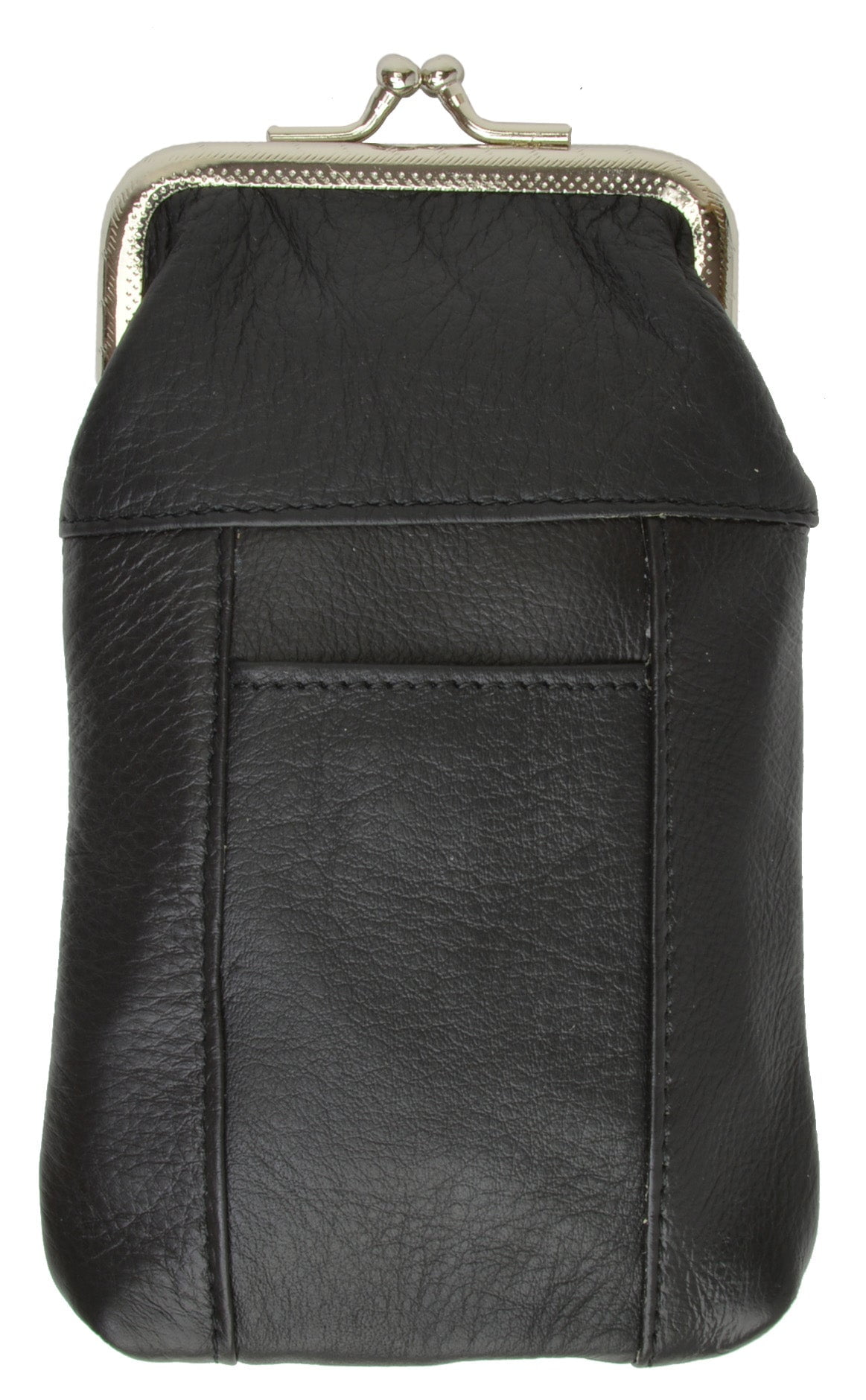 BLACK Genuine LEATHER LIGHTER & CIGARETTE CASE Smoke Tobacco Pocket Holder  Pouch