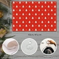 thumbnail image 5 of Winter Tree Polka Dots Placemats Set of 4, 12x18 Rustic Red Table Mat Decor, Seasonal Winter Table Decors for Christmas Dining Kitchen Holiday Party. (058), 5 of 5