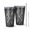 Black and White-1, variant on 16oz Tumblers Brown Boho Night Landscape Pattern Stainless Steel Vacuum Insulated Double Wall Travel Tumbler Cups Mug with Lid and Straw,Cleaning Brush for Coffee,Tea