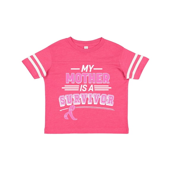 Inktastic My Mother is a Survivor Breast Cancer Awareness Boys or Girls Toddler T-Shirt