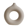 thumbnail image 2 of Florero de cerámica de estilo nórdico, jarrón de mesa, jarrón, maceta, jarrones decorativos para oficina, cocina, dormitorio, decoración, regalo de S Gloria Jarrón de ceramica, 2 of 9