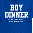 thumbnail image 3 of Instant Message - Boy Dinner Way Of Life - Men's Short Sleeve Graphic T-Shirt, 3 of 6