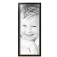 thumbnail image 2 of ArtToFrames 8" x 20" Black Square with Gold Beads Picture Frame, 8x20 inch Black Wood Poster Frame (WOM-5021),  Pack, 2 of 7