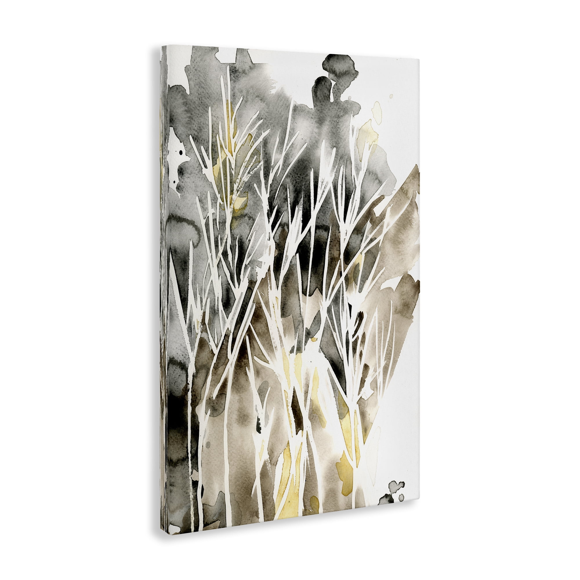 Stupell Industries Abstract Sprigs Watercolor Plants & Flowers Painting Wrapped Canvas Art Print Wall Art, 16 x 24