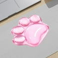 thumbnail image 4 of Cat Claw Mouse Pad Silicone Transparent Wrist Rest 12x10cm Ergonomic Soft Cool Desk Pad Anti Slip Non Deform for Office Gaming Computer Laptop Hand Support Home School, 4 of 5