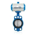 thumbnail image 2 of UNOX Pneumatic Actuated Butterfly Valve Wafer Type DN300 (12") Double Acting 230 PSI (16 Bar), Iron Disc with GGG-40.3 Sfero Casting Body - EPDM Seat for Water Air, 2 of 7
