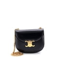 thumbnail image 1 of Pre-Owned Triomphe Besace Clea Chain Flap Bag Leather By Rebag, 1 of 7