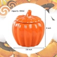thumbnail image 4 of Recipiente Cerámica con Forma Calabaza, Recipiente para Calabaza Halloween, Pequeño Recipiente para Dulces Otoño con Tapa para Decoración Mesa Festivales y Fiestas Otoño., 4 of 7